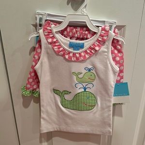 NWT Anavini, whale polkadot, tank top with shorts smoke free home
